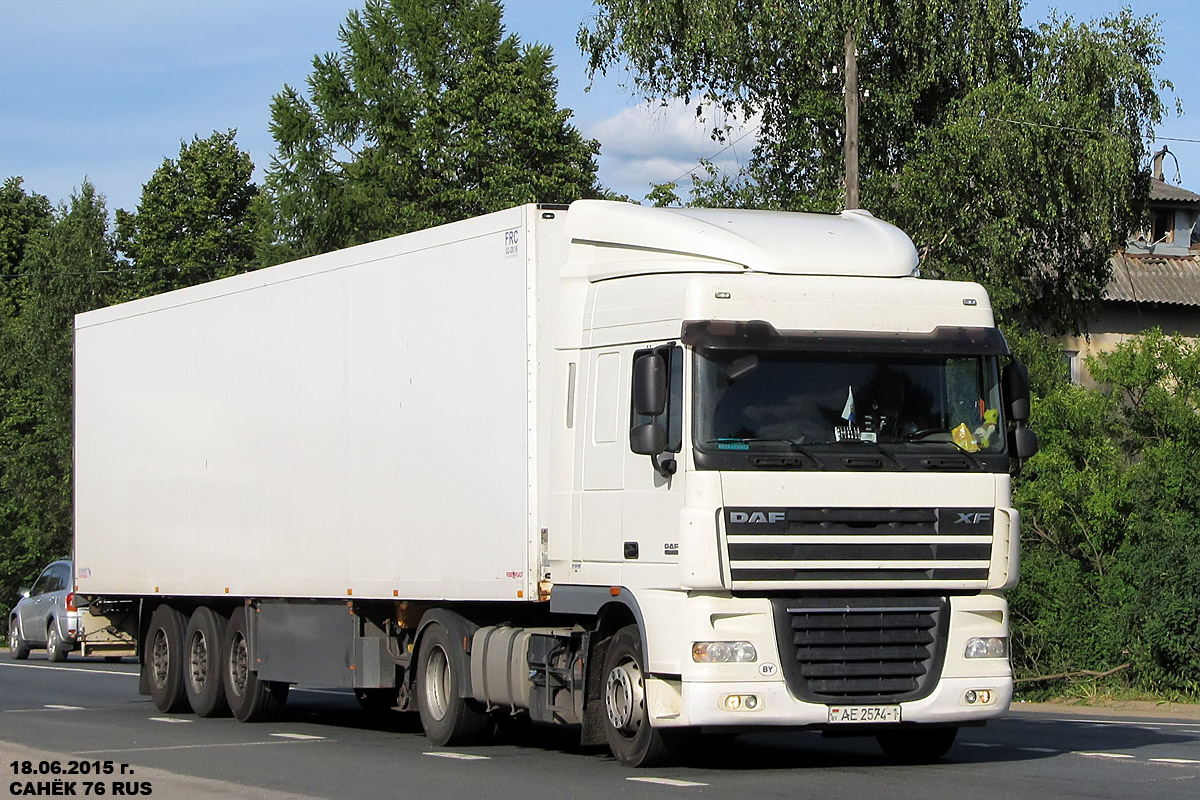 Брестская область, № АЕ 2574-1 — DAF XF105 FT