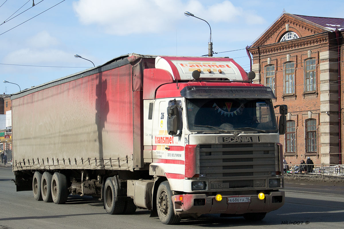 Удмуртия, № А 686 УА 18 — Scania (III) R113H