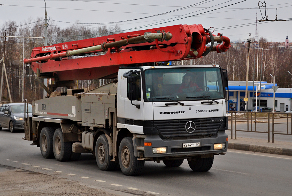 Калужская область, № Х 274 ТТ 199 — Mercedes-Benz Actros ('1997) 4143