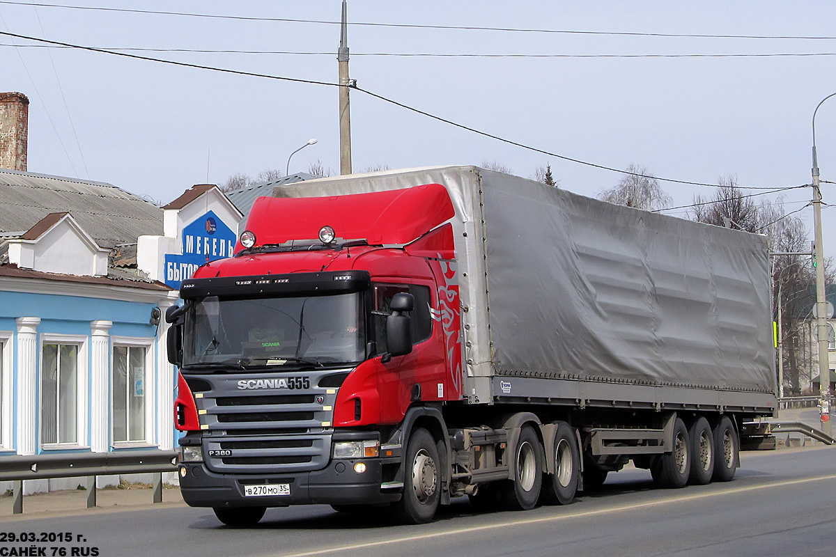 Вологодская область, № В 270 МО 35 — Scania ('2004) P380