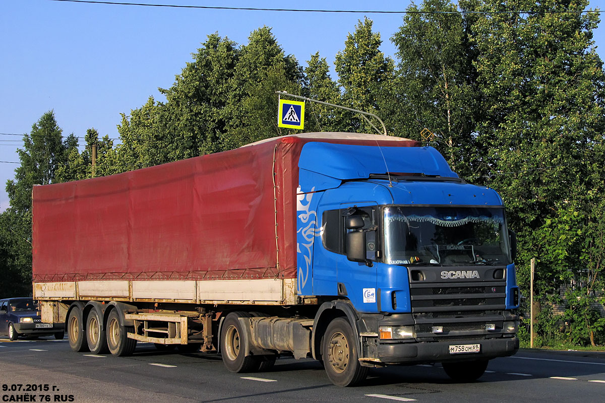 Тверская область, № М 758 ОМ 69 — Scania ('1996, общая модель)