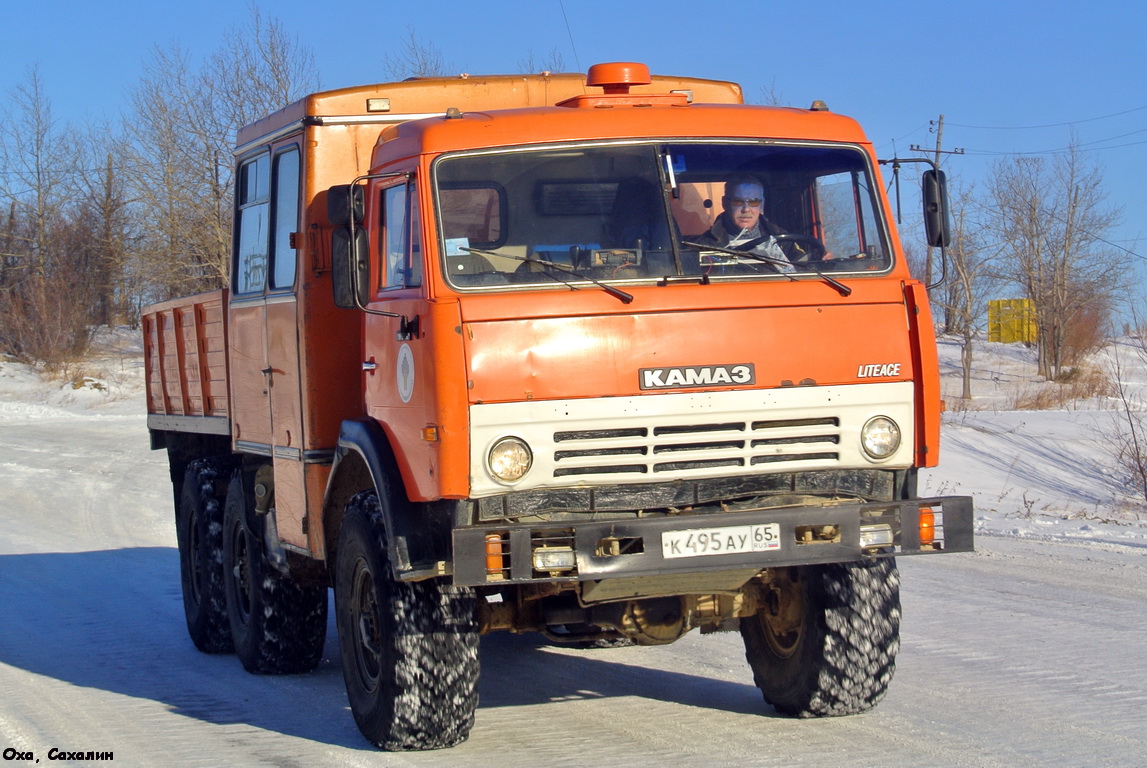 Сахалинская область, № К 495 АУ 65 — КамАЗ-43114-02 [43114C]