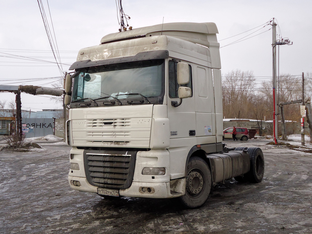 Челябинская область, № У 102 РН 174 — DAF XF105 FT