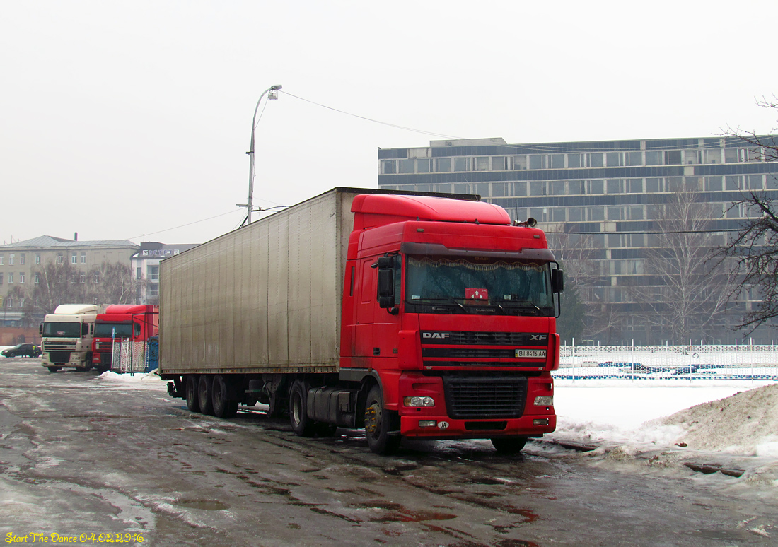 Полтавская область, № ВІ 8416 АА — DAF XF95 FT