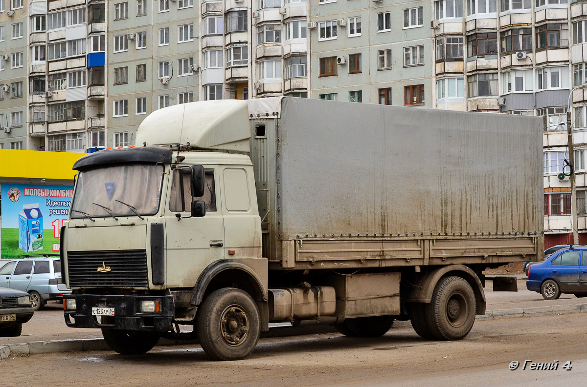 Волгоградская область, № С 123 АУ 34 — МАЗ-533603