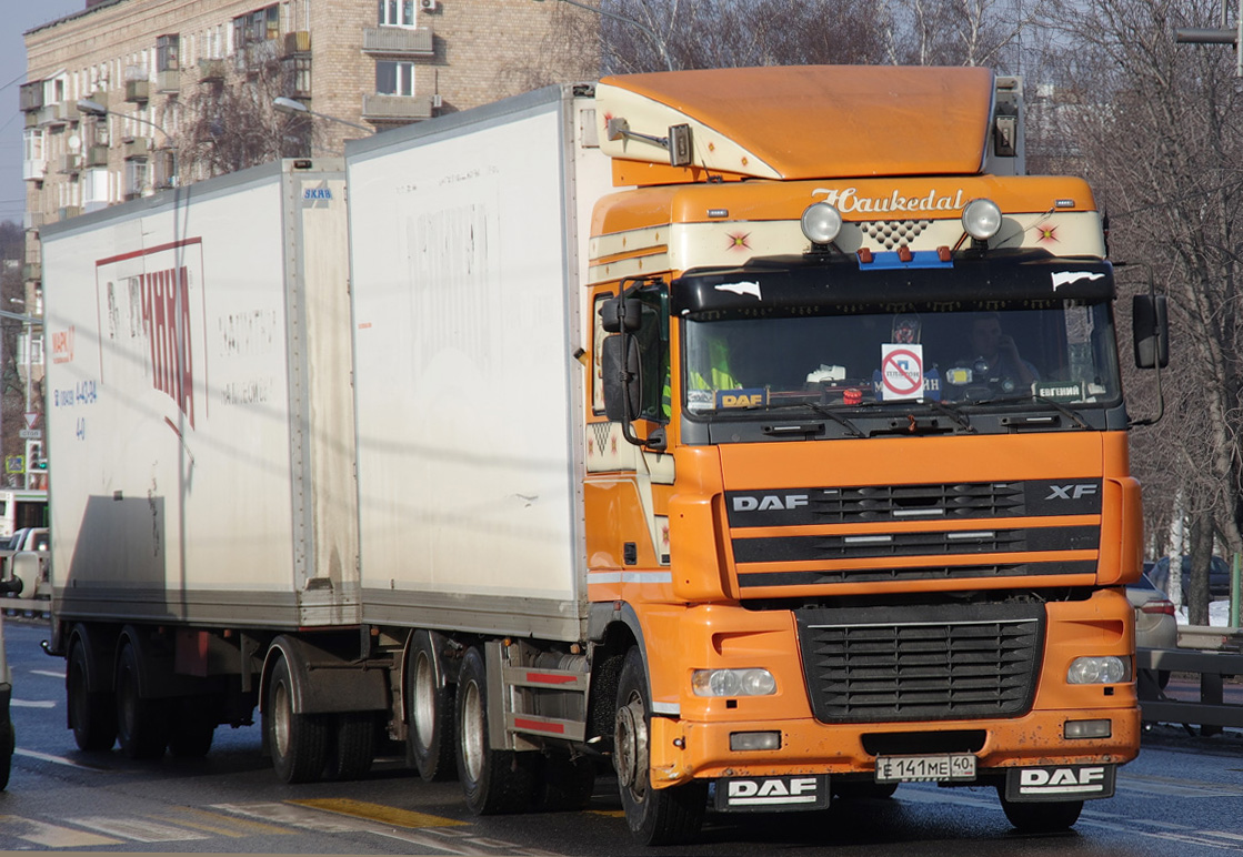 Калужская область, № Е 141 МЕ 40 — DAF XF95 FAS