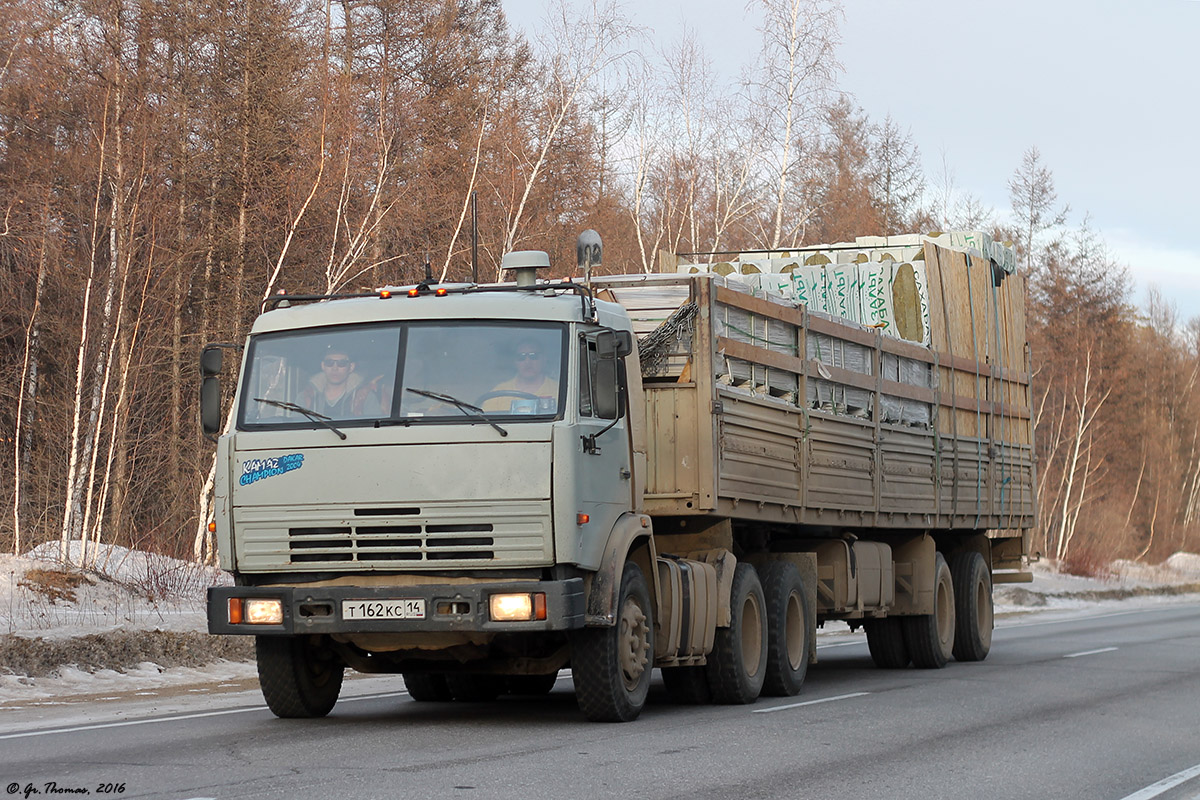 Саха (Якутия), № Т 162 КС 14 — КамАЗ-54115 (общая модель)