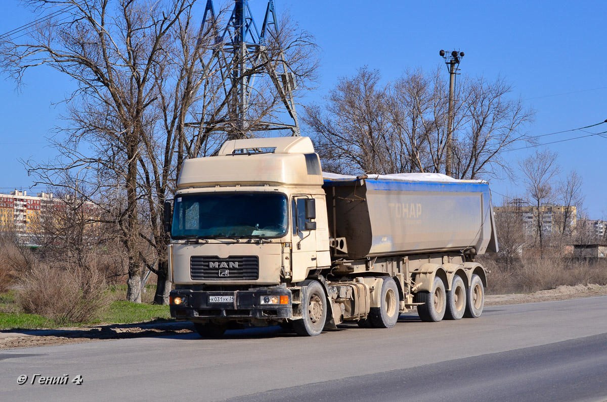 Волгоградская область, № К 031 УК 34 — MAN F2000 19.414