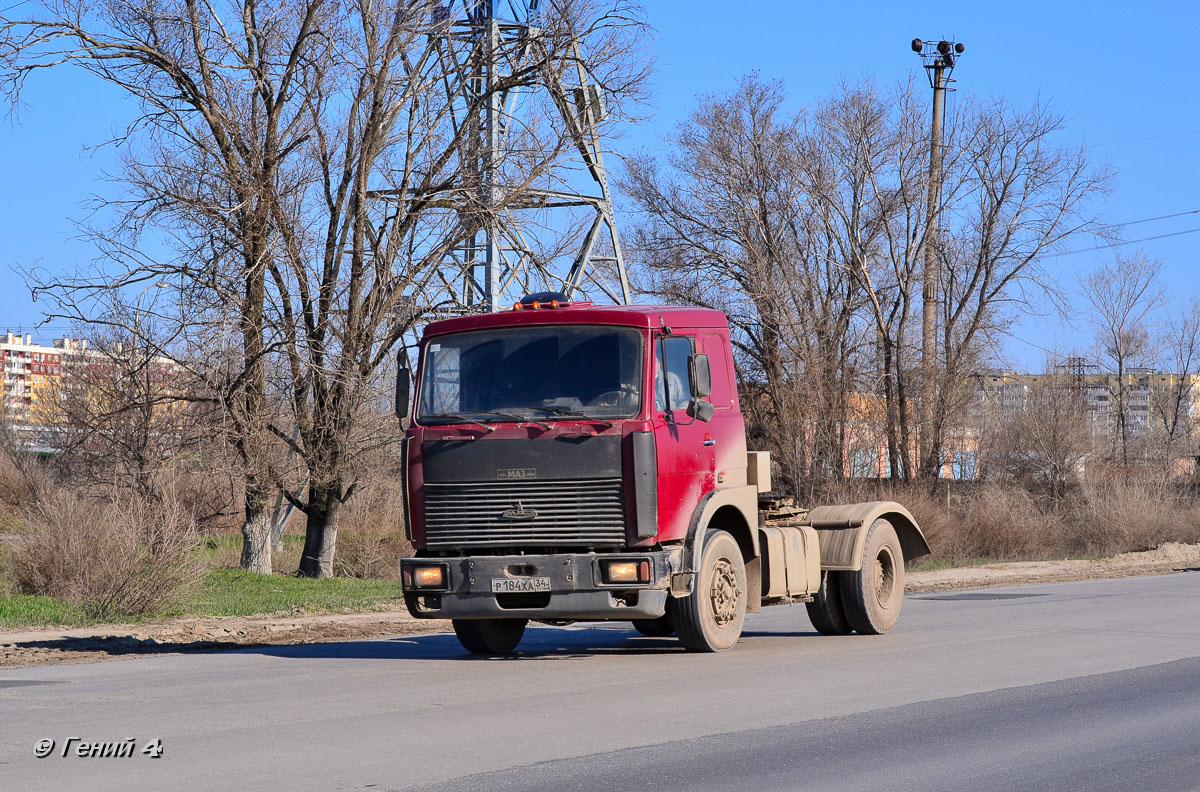 Волгоградская область, № Р 184 ХА 34 — МАЗ-54323