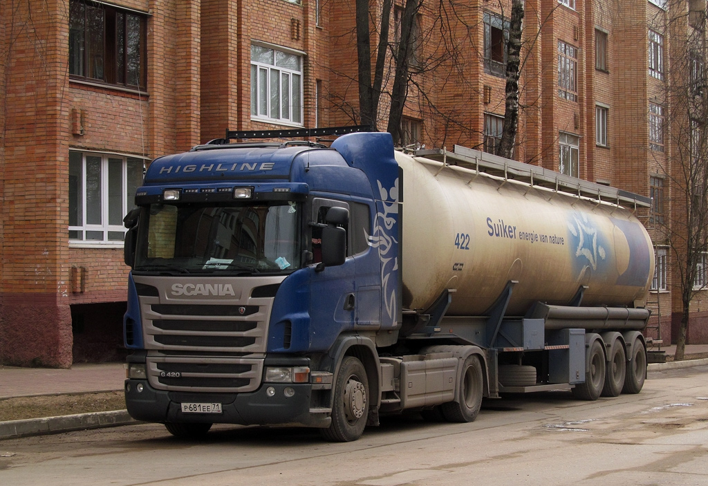 Тульская область, № Р 681 ЕЕ 71 — Scania ('2009) G420