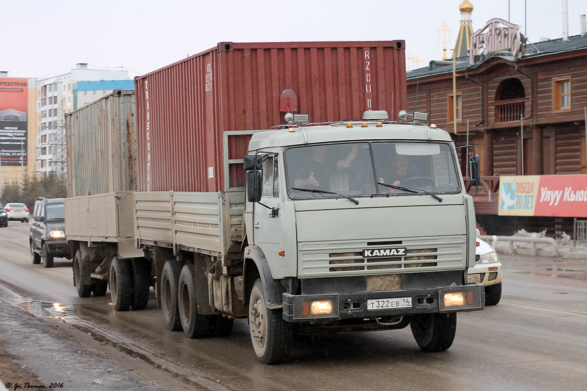 Саха (Якутия), № Т 322 ЕВ 14 — КамАЗ-53215-15 [53215R]