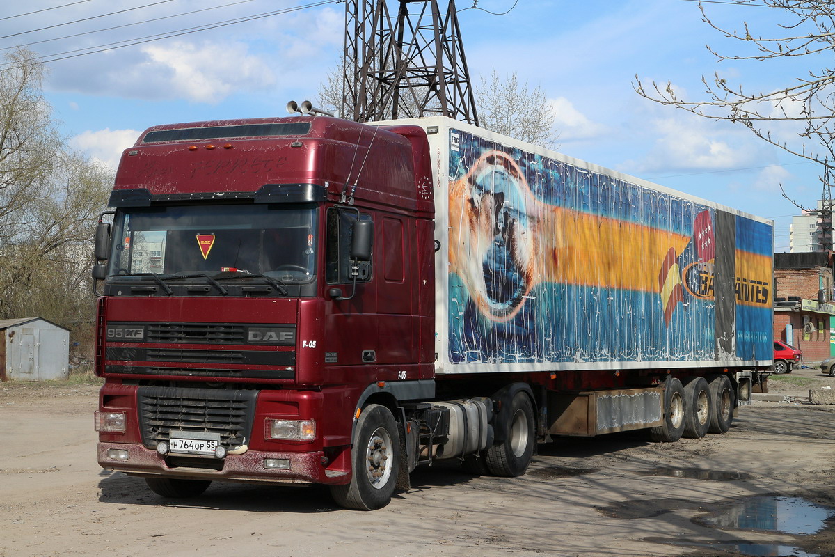 Омская область, № Н 764 ОР 55 — DAF 95XF FT