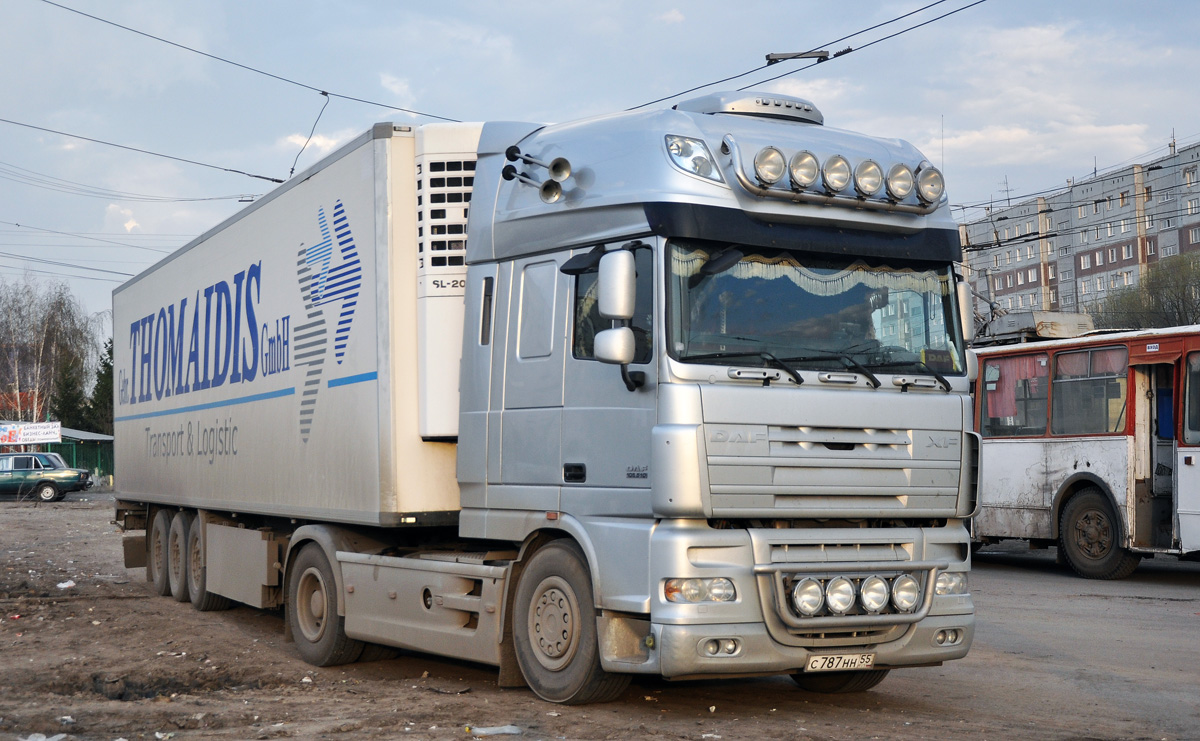 Омская область, № С 787 НН 55 — DAF XF105 FT