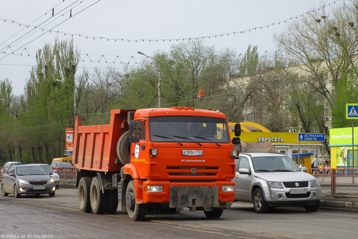 Волгоградская область, № В 183 КТ 134 — КамАЗ-65115-L4(19)