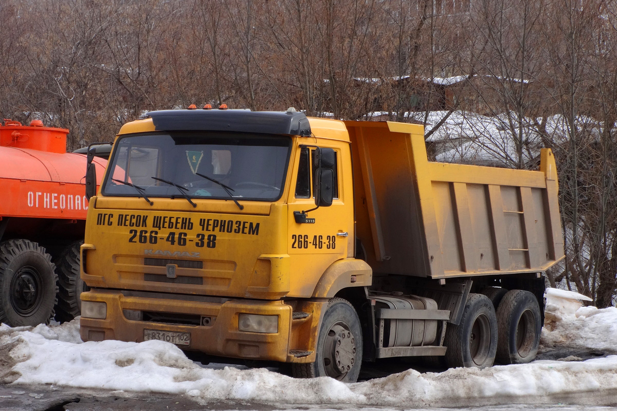 Башкортостан, № Т 831 ОТ 102 — КамАЗ-65115-N3(78)