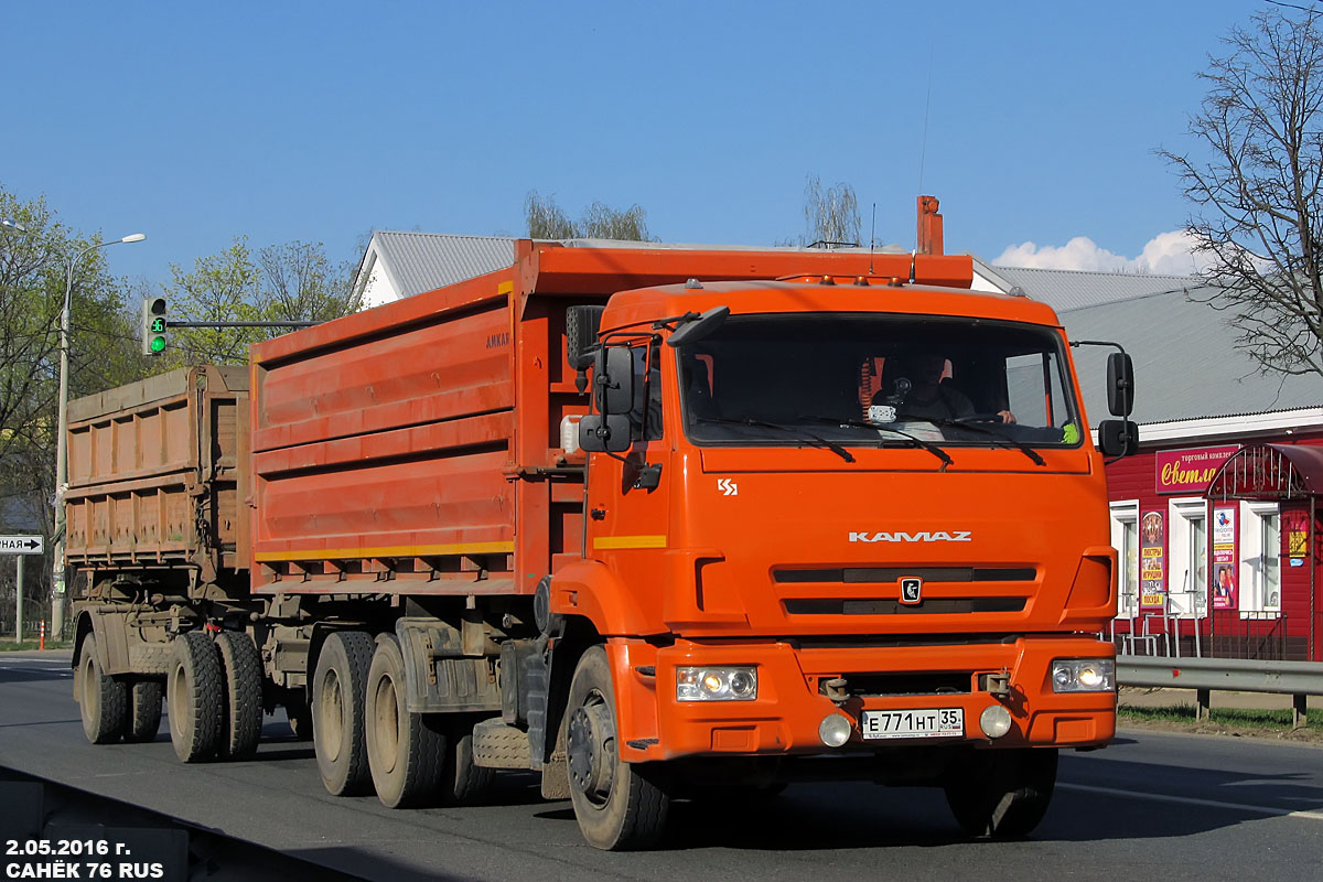 Вологодская область, № Е 771 НТ 35 — КамАЗ-65115-L4