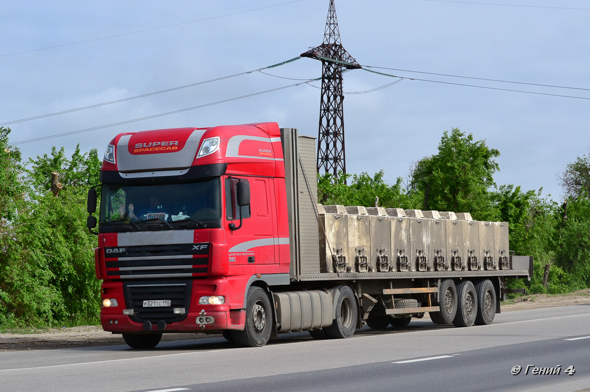 Московская область, № Р 321 ТС 190 — DAF XF105 FT