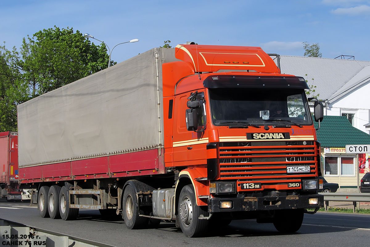 Ивановская область, № Т 105 МС 37 — Scania (II) R113M