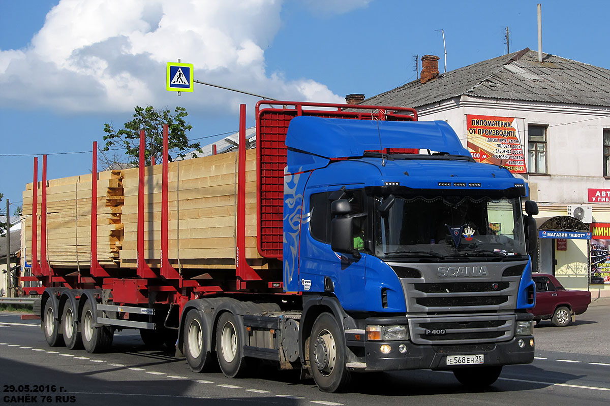 Вологодская область, № Е 568 ЕН 35 — Scania ('2011) P400