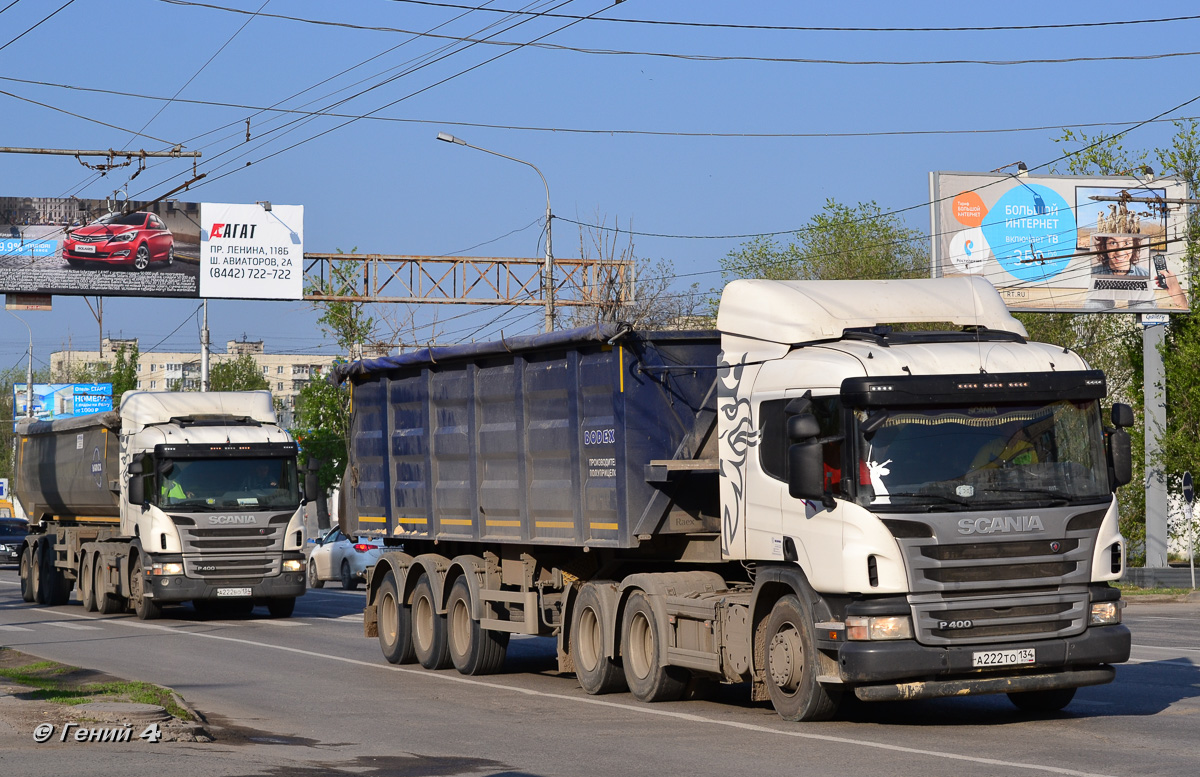 Волгоградская область, № А 222 ТО 134 — Scania ('2011) P400