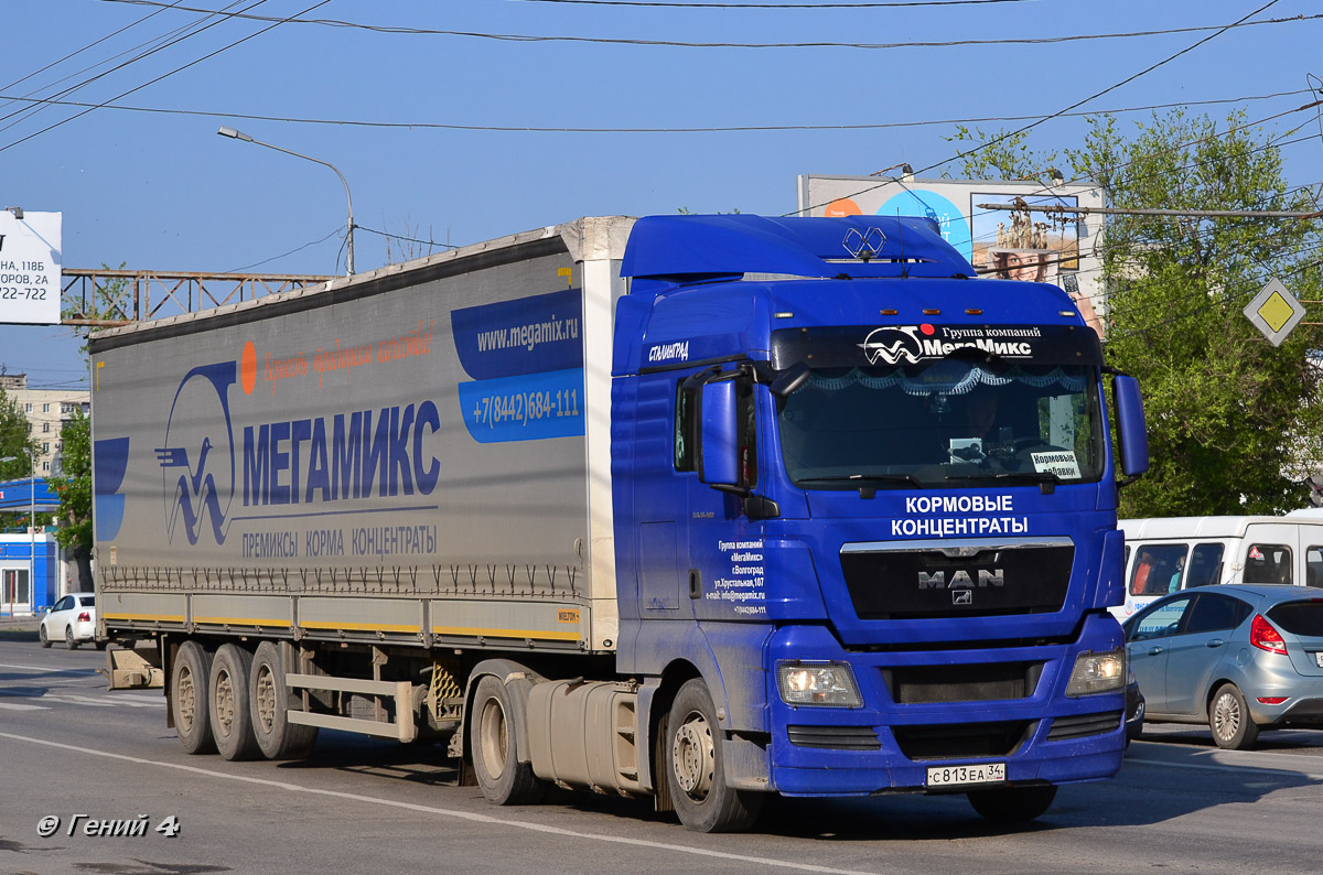 Волгоградская область, № С 813 ЕА 34 — MAN TGX ('2007) 18.400