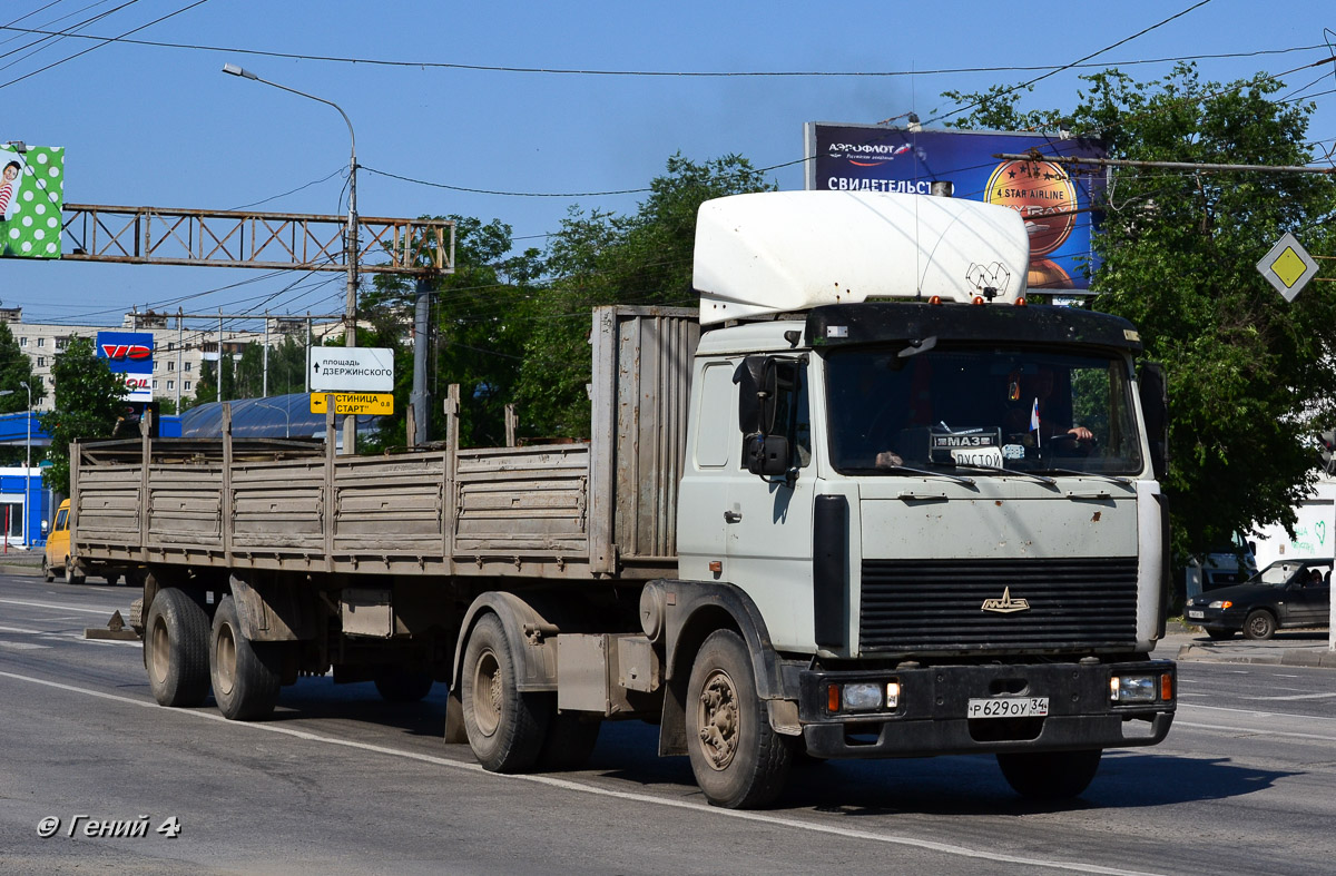 Волгоградская область, № Р 629 ОУ 34 — МАЗ-54323