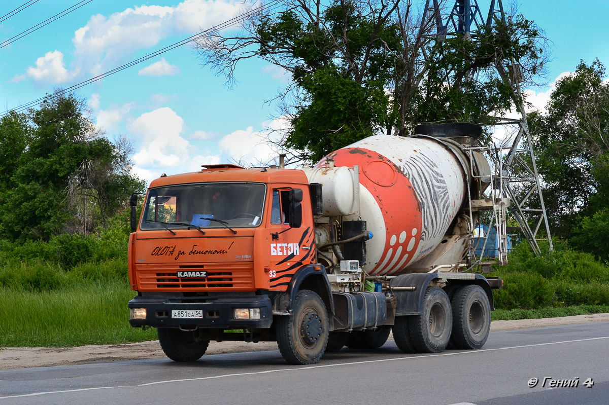 Волгоградская область, № А 851 СА 34 — КамАЗ-65115 (общая модель)