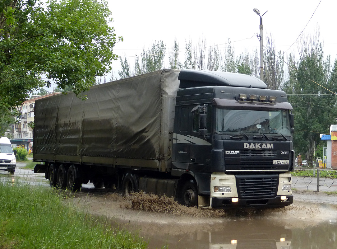 Волгоградская область, № А 123 КО 34 — DAF XF95 FT