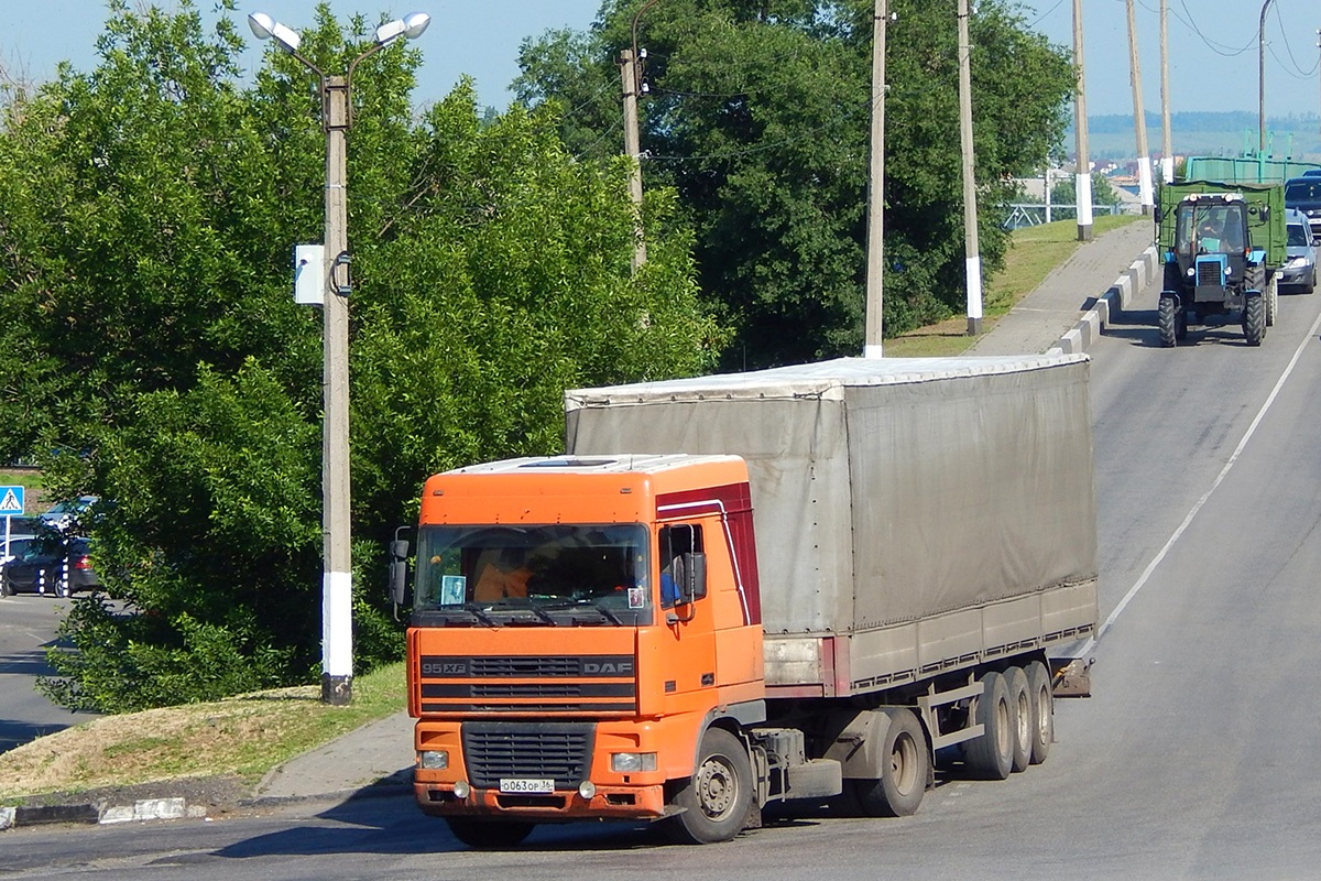 Воронежская область, № О 063 ОР 36 — DAF 95XF FT