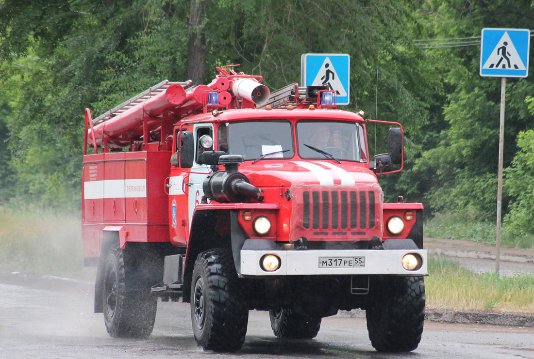 Омская область, № М 317 РЕ 55 — Урал-43206-41