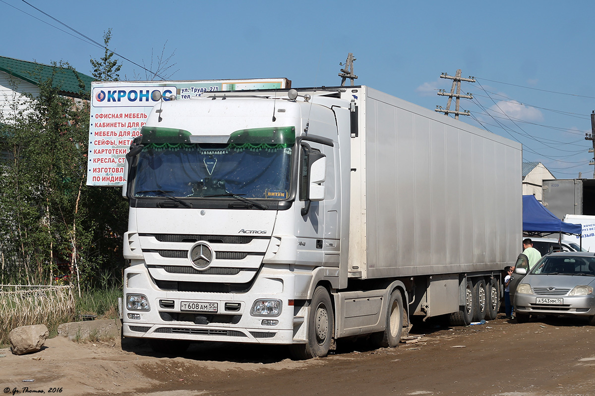 Омская область, № Т 608 АМ 55 — Mercedes-Benz Actros ('2003) 1846