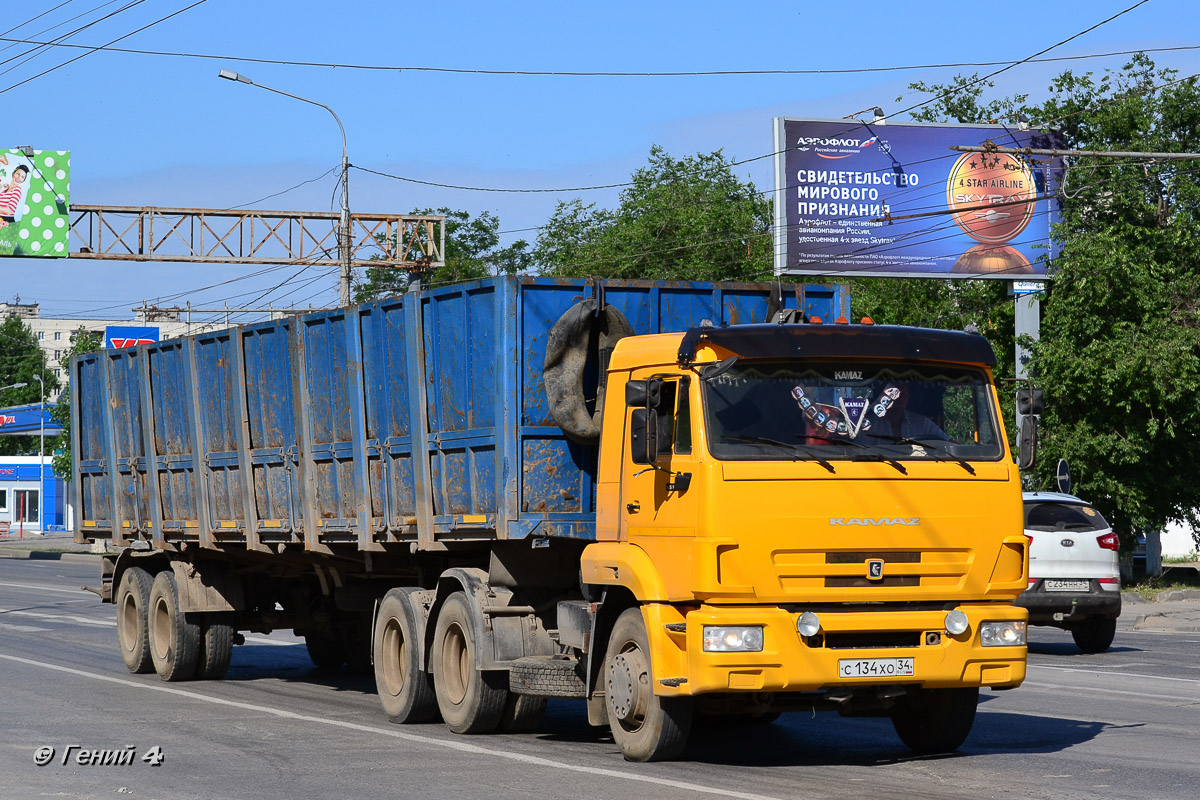 Волгоградская область, № С 134 ХО 34 — КамАЗ-65116-N3(78)