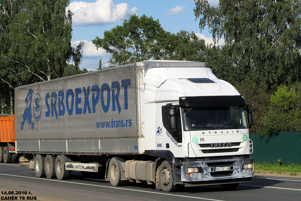 Сербия, № BG 287-AW — IVECO Stralis ('2007) 450