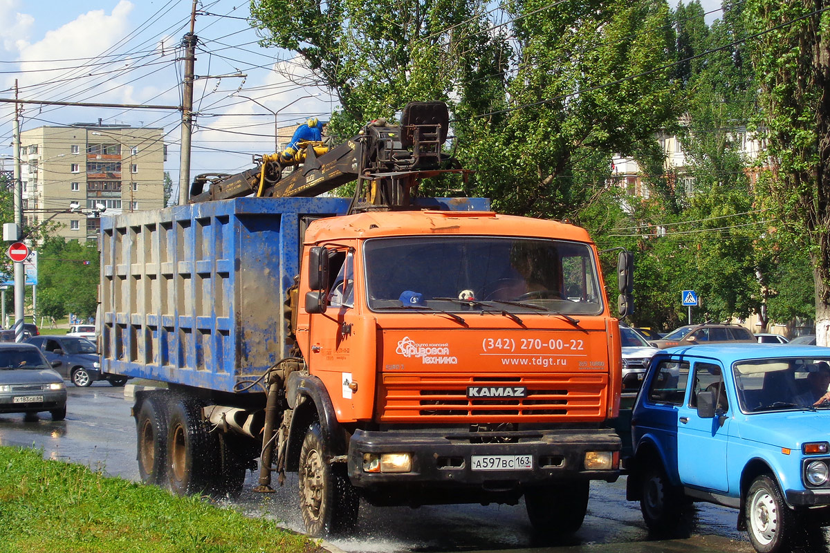 Самарская область, № А 597 ВС 163 — КамАЗ-65115 (общая модель)