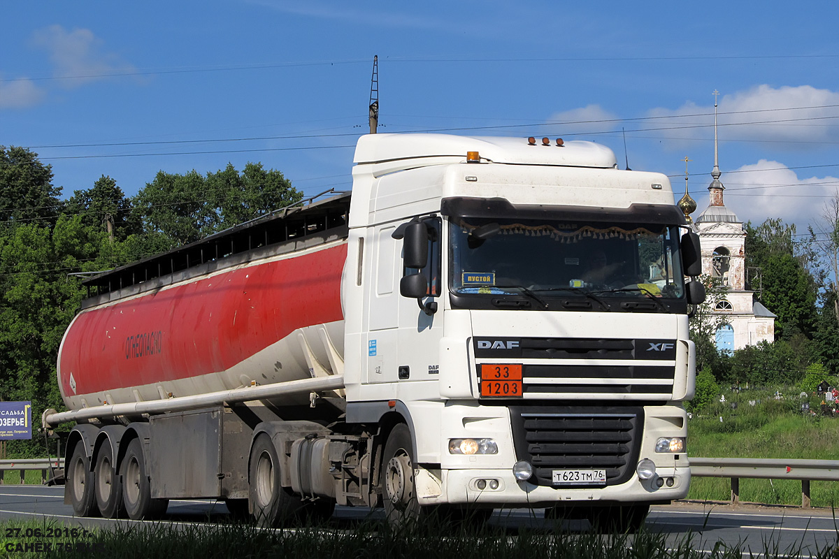 Ярославская область, № Т 623 ТМ 76 — DAF XF105 FT