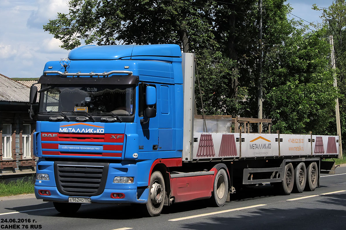 Московская область, № Е 962 МО 190 — DAF XF105 FT