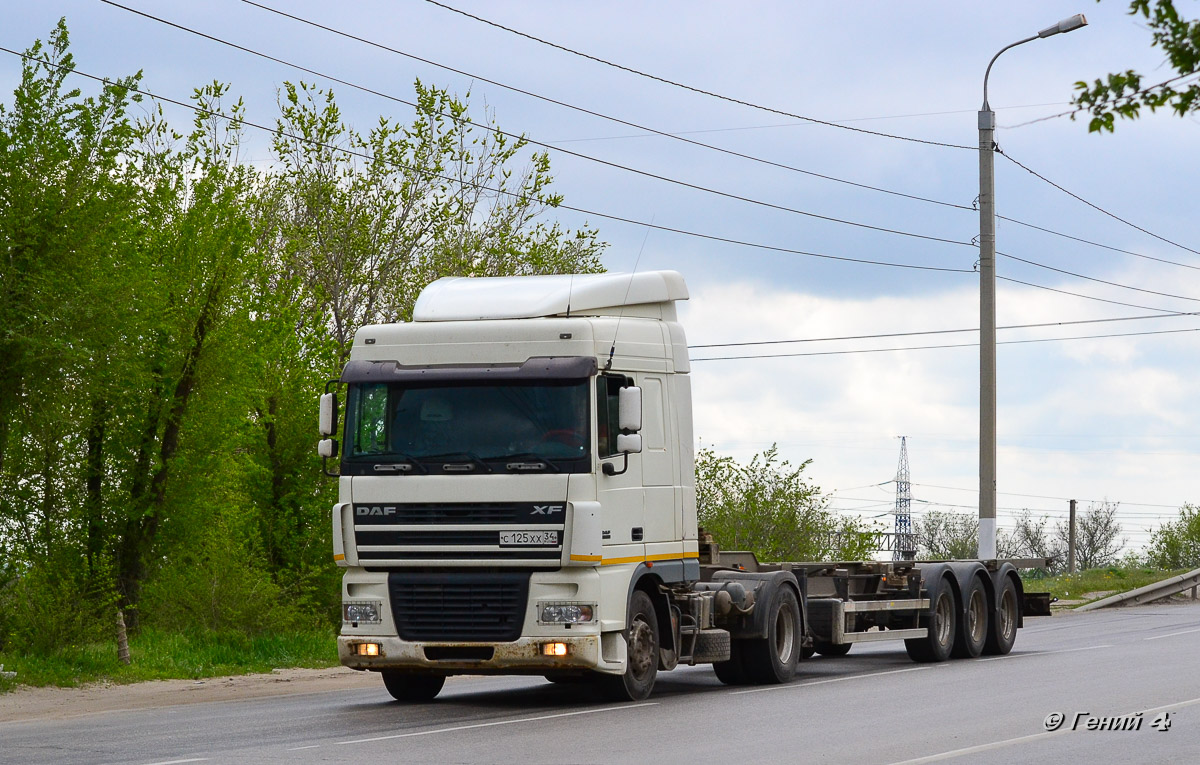 Волгоградская область, № С 125 ХХ 34 — DAF XF95 FT