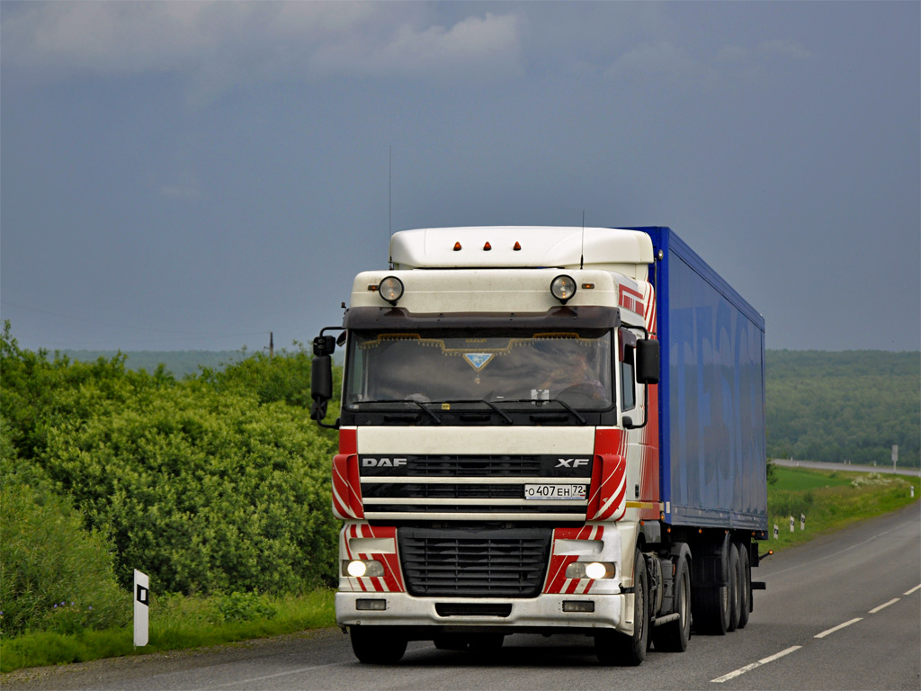 Тюменская область, № О 407 ЕН 72 — DAF XF95 FT