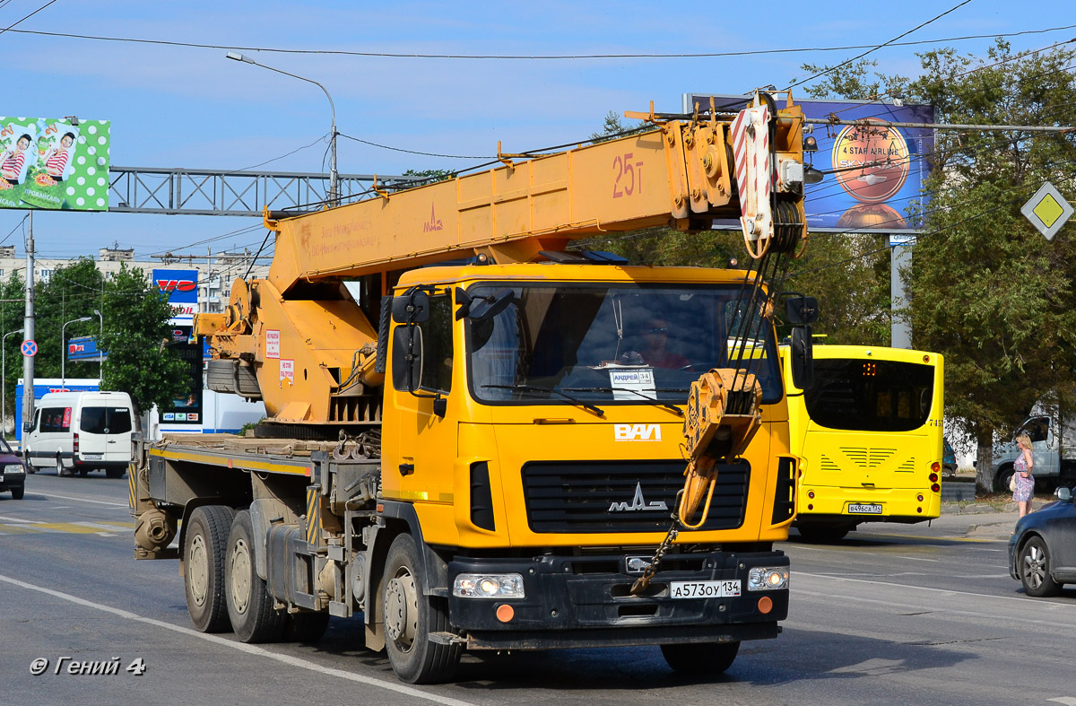 Волгоградская область, № А 573 ОУ 134 — МАЗ-6312B3