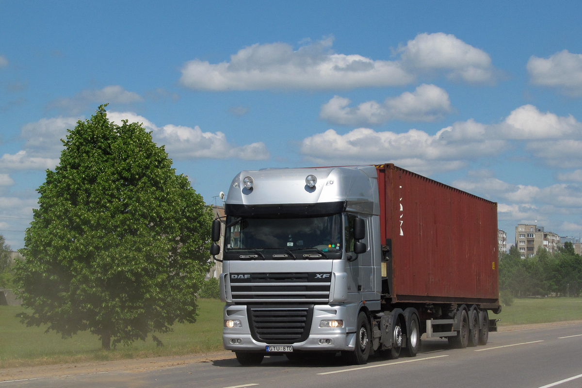 Литва, № GTU 810 — DAF XF105 FTG