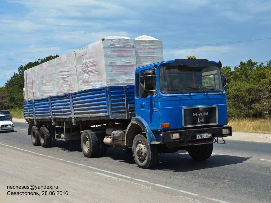 Севастополь, № А 783 МН 92 — MAN F8 (общая модель)