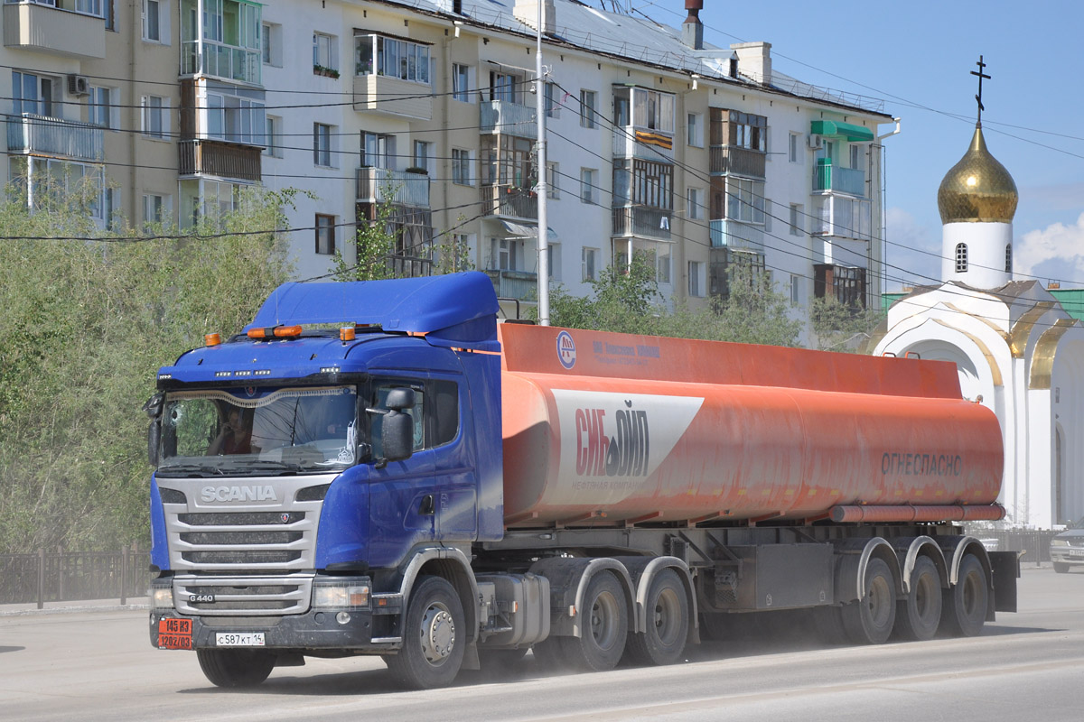 Саха (Якутия), № С 587 КТ 14 — Scania ('2013) G440