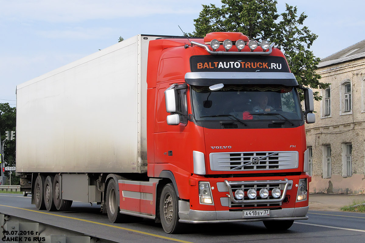 Ивановская область, № А 418 ЕУ 37 — Volvo ('2002) FH12.480