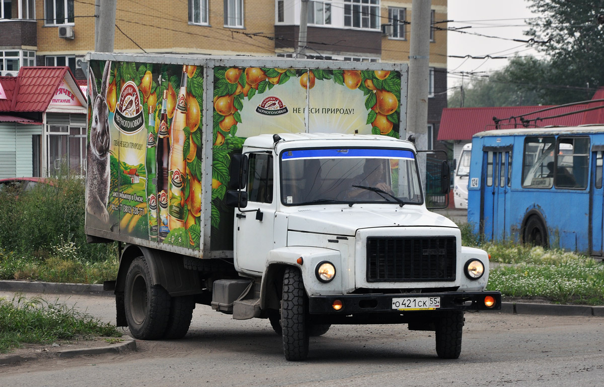 Омская область, № О 421 СК 55 — ГАЗ-3309