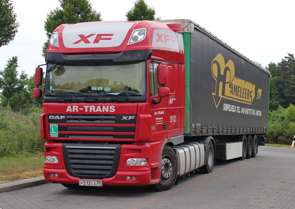 Калининградская область, № 512 — DAF XF105 FT