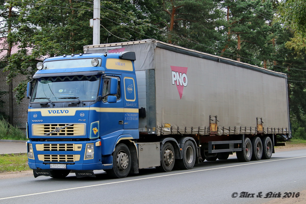 Ленинградская область, № С 593 КТ 47 — Volvo ('2002) FH12.460