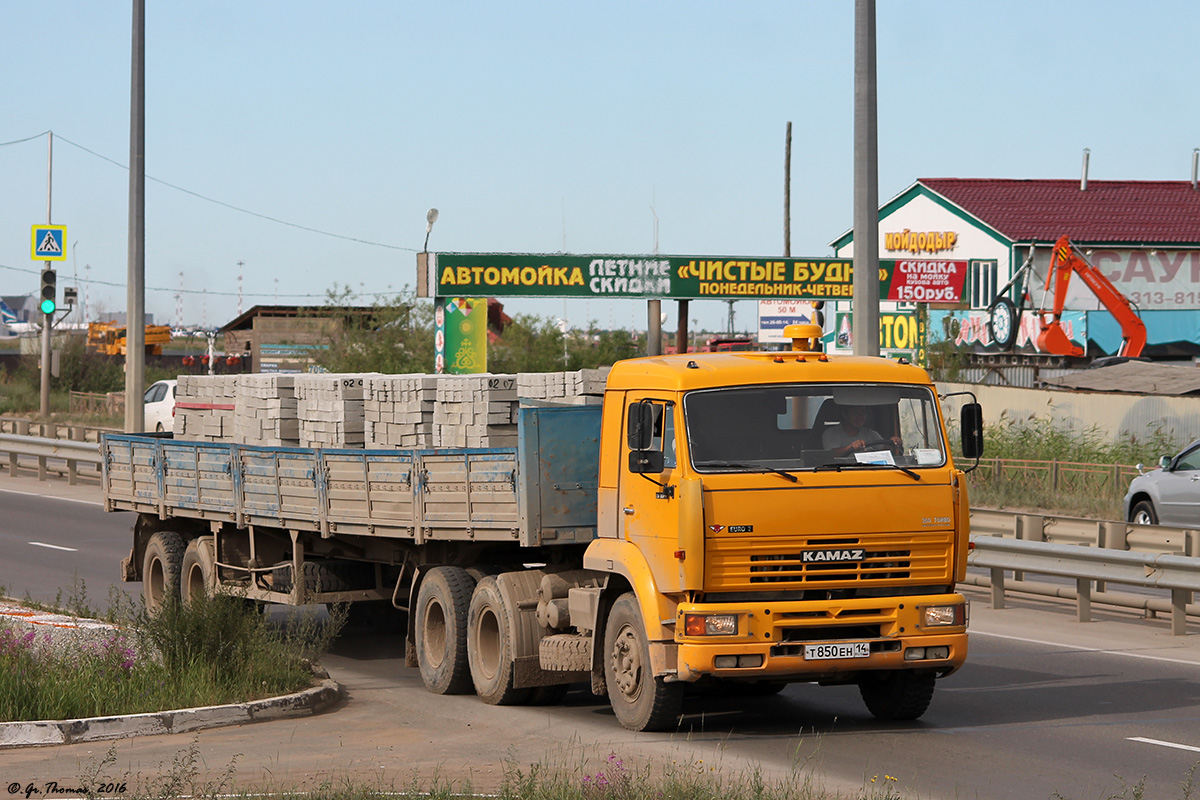 Саха (Якутия), № Т 850 ЕН 14 — КамАЗ-65116 [651160]