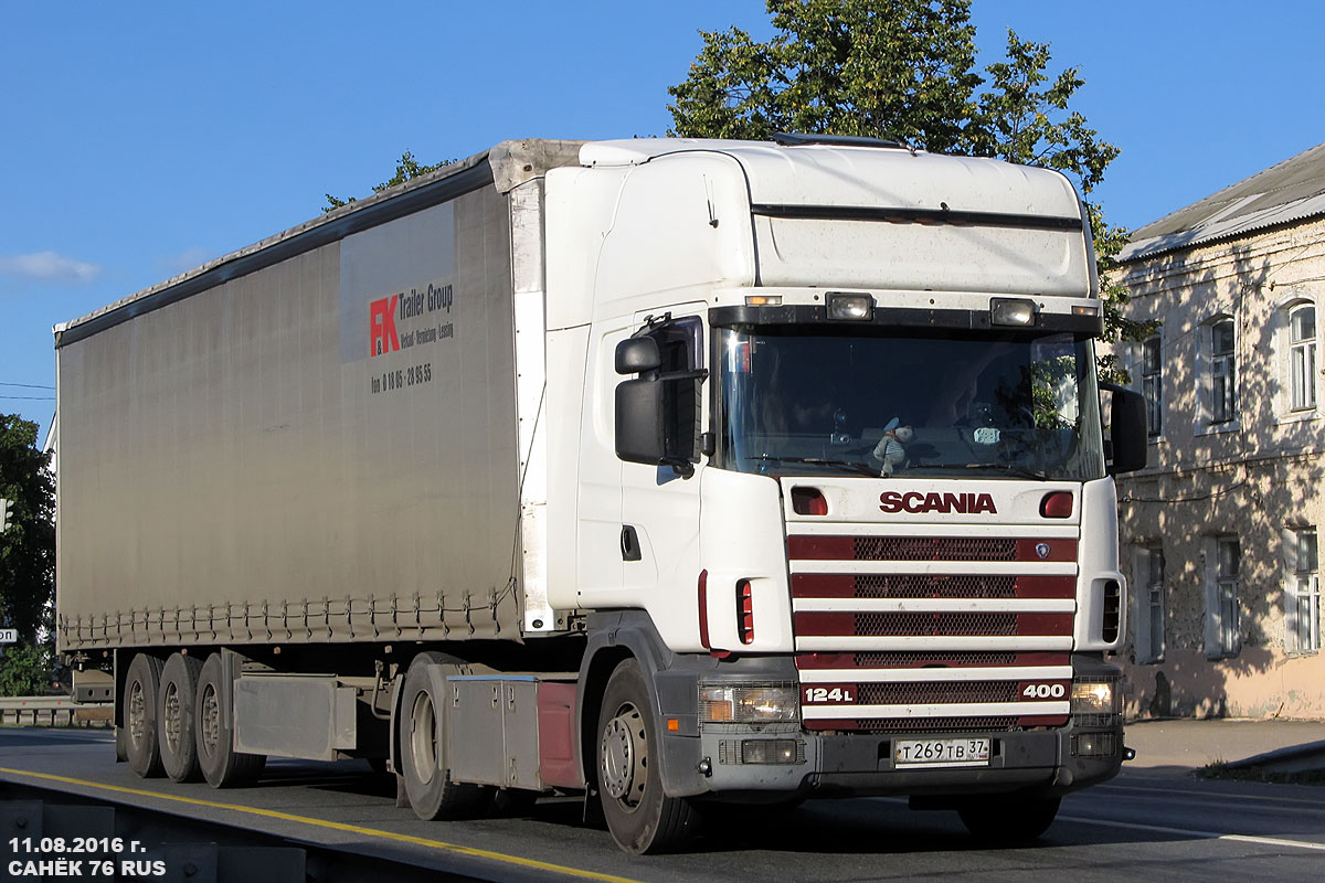 Ивановская область, № Т 269 ТВ 37 — Scania ('1996) R124L