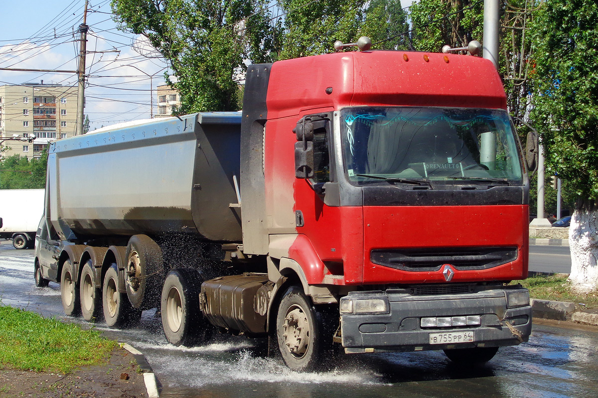 Саратовская область, № В 755 РР 64 — Renault Premium ('1996)