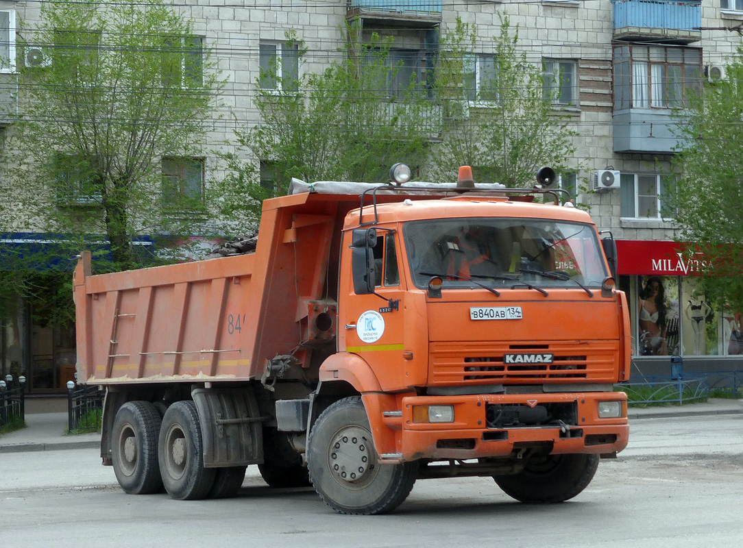 Волгоградская область, № В 840 АВ 134 — КамАЗ-6520 [652000]